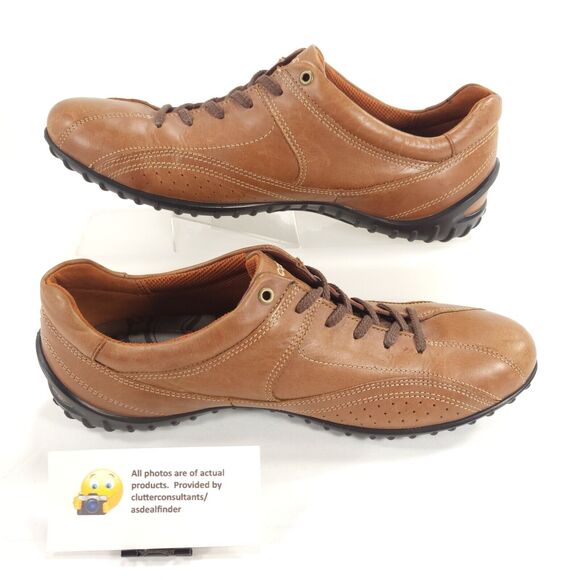Ecco Leather Casual Lace Up Outdoor Sneaker Shoe Womens Size 9.5 40 Brown - Picture 4 of 9